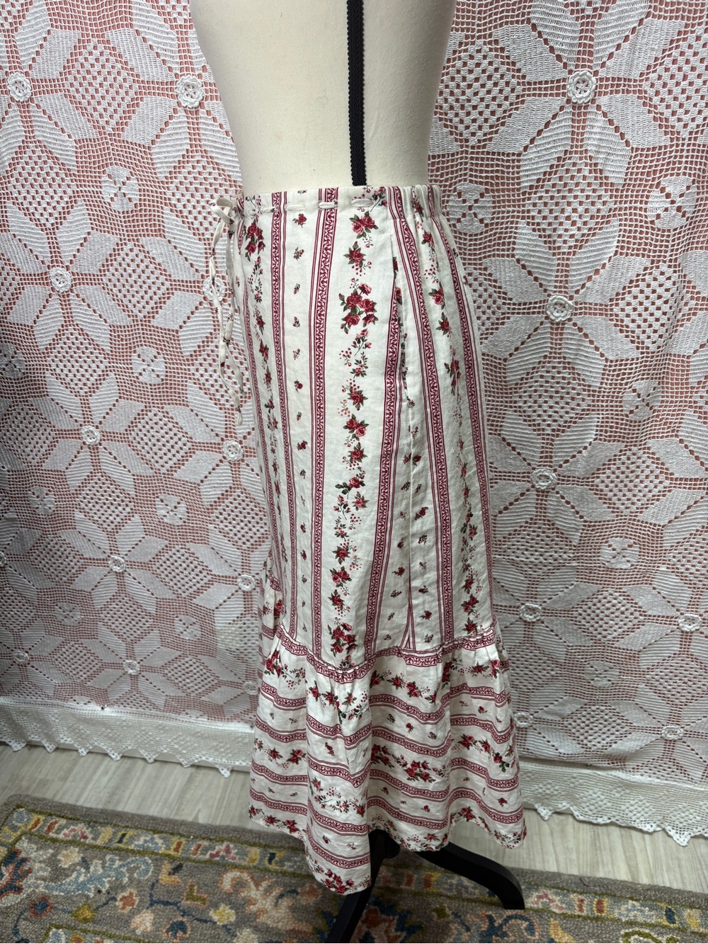 Joie Linen Blend Floral Maxi Skirt XS | Cottagecore Prairie - Picture 8 of 11